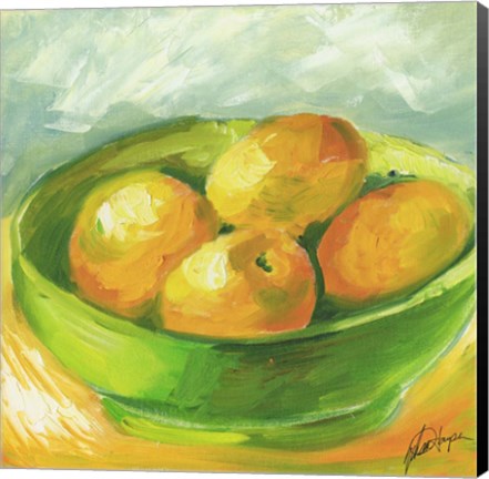 Framed Bowl of Fruit I Print