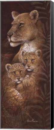 Framed Serengeti Twins Print