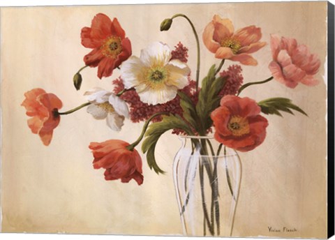 Framed Cynde&#39;s Poppies Print