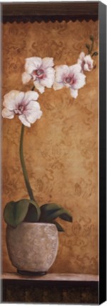 Framed Hanna's Orchids I Print