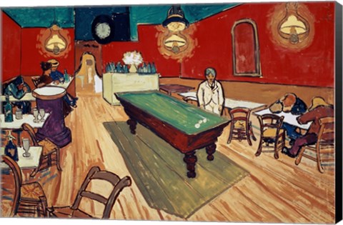Framed Night Cafe in the Place Lamartine in Arles, c.1888 Print