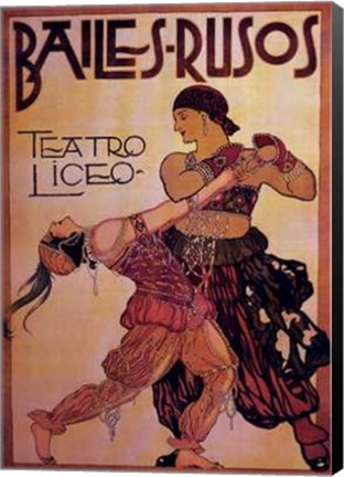 Framed Bailes-Rusos Print