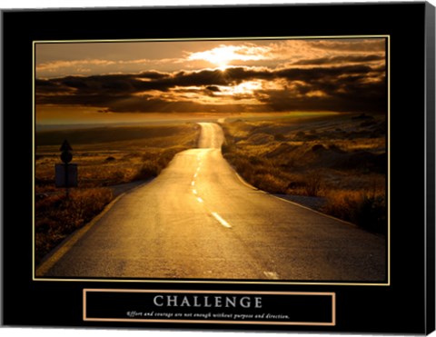 Framed Challenge - Road Print