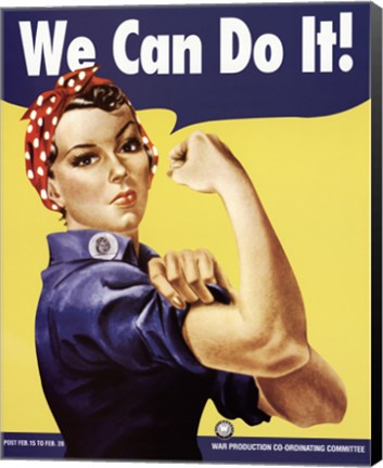 Framed We Can Do It - Rosie The Riveter Print