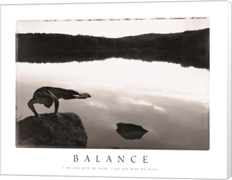 Framed Balance - Yoga Print