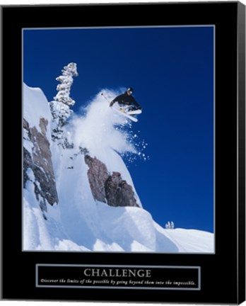 Framed Challenge - Skier Print