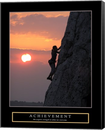 Framed Achievement - Climber Print