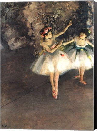 Framed Two Dancers on a Stage Print