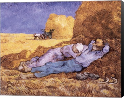 Framed Siesta, c.1889 Print