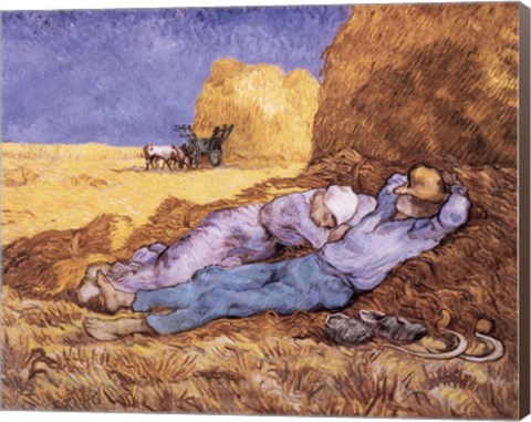 Framed Siesta, c.1889 Print