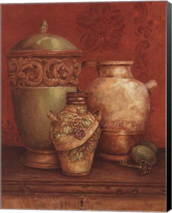 Framed Tuscan Urns I - Petite Print