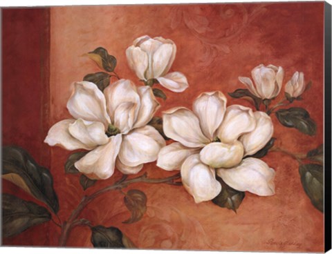 Framed Magnolias Print