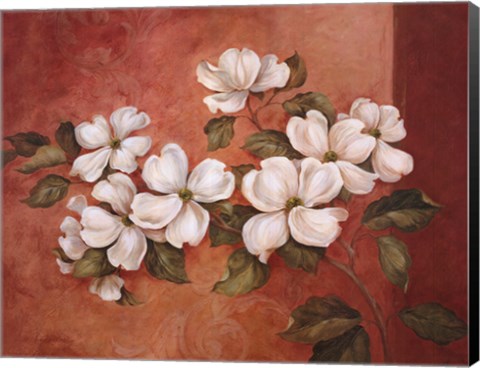 Framed Dogwoods Print