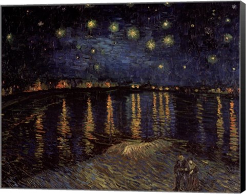 Framed Starry Night over the Rhone, c.1888 Print