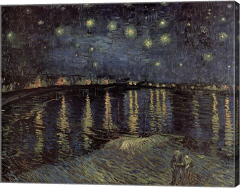 Framed Starry Night over the Rhone, c.1888 Print