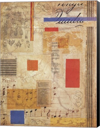 Framed Terra Musica I Print