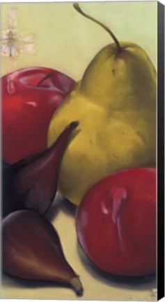 Framed Pear, Plums &amp; Figs Print