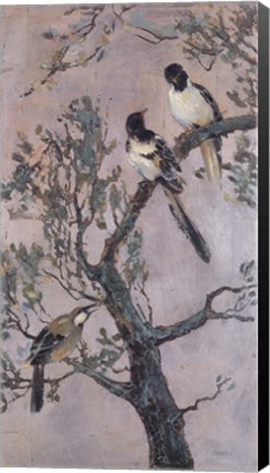 Framed Magpies and Friends Print