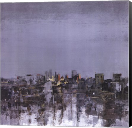 Framed City Trance I Print