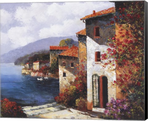 Framed Mediterranean Villa I Print