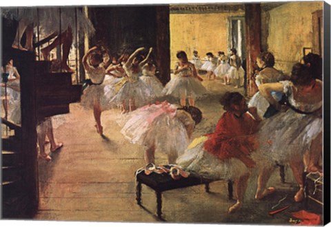 Framed Ballet School, c. 1876 Print