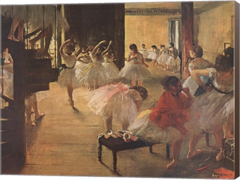 Framed Ballet School, c. 1874 Print