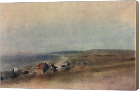 Framed Houses on Cliffs Print