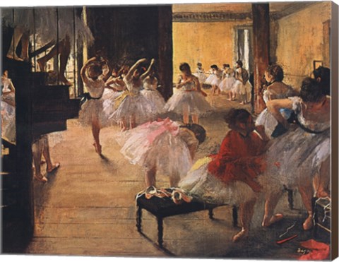 Framed Ballet School, c. 1876 Print