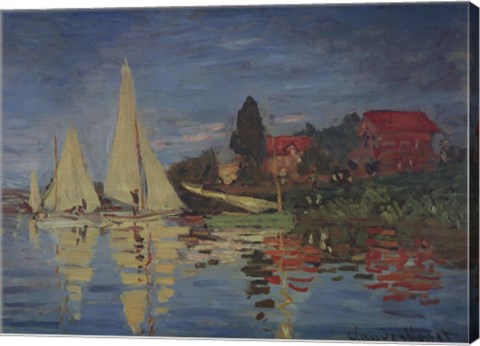 Framed Regatta at Argenteuil Print