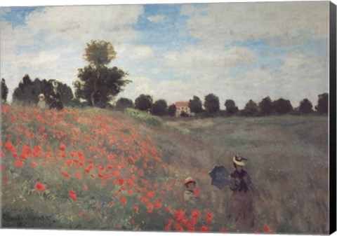 Framed Les Coquelicots Print