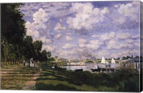 Framed Le Bassin d&#39;Argenteuil Print