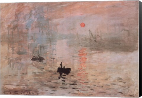 Framed Impression, Sunrise, c.1872 (green) Print