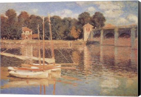 Framed Il Pont d'Argenteuil Print