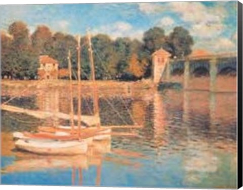 Framed Il Pont d'Argenteuil Print