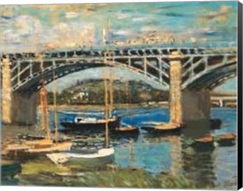 Framed Bridge at Argenteuil (bridge center) Print