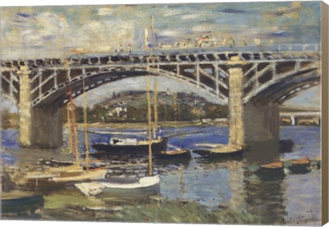 Framed Bridge at Argenteuil (bridge center) Print