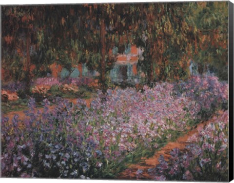 Framed Artist's Garden at Giverny, c.1900 Print