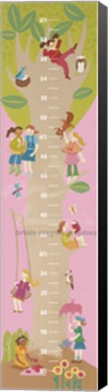 Framed Tree House Growth Chart Print