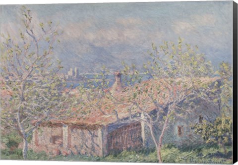 Framed Gardener&#39;s House at Antibes, 1888 Print