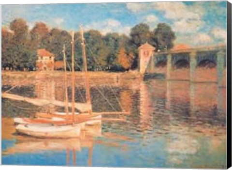 Framed Il Pont d'Argenteuil Print