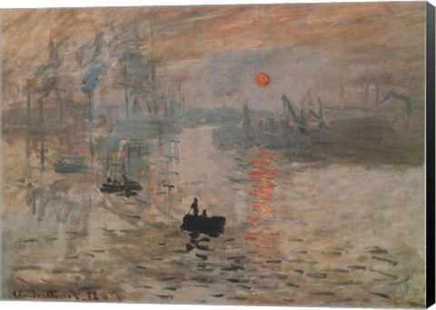 Framed Impression, Sunrise, c.1872 (green) Print