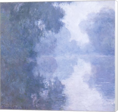Framed Seine at Giverny, Morning Mists, 1897 Print