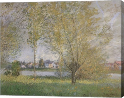 Framed Willows of Vetheuil Print