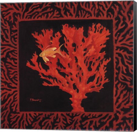 Framed Sea Fan I Print