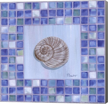 Framed Mosaic Moonshell - mini Print