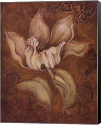 Framed Study in Ecru II Print