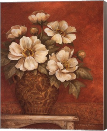 Framed Villa Flora Peonies - mini Print