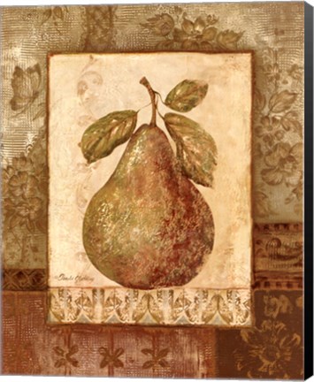 Framed Rustic Pears I Print