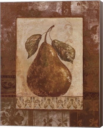 Framed Rustic Pears II Print