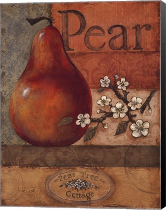 Framed Pear Crate - mini Print